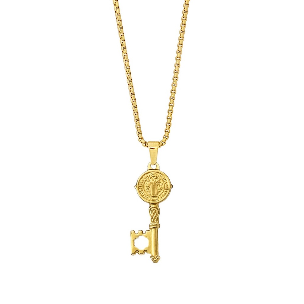 18k Gold Plated Key Necklace